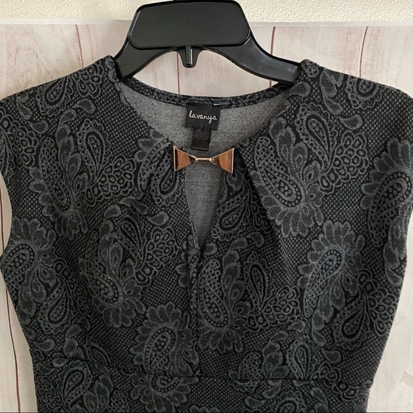 🔵 Gray Cap Sleeve Dress Size S - Picture 4 of 9